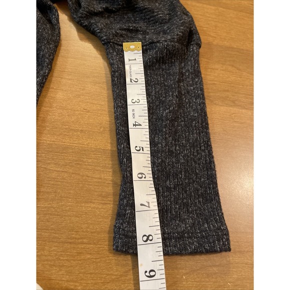 Anthropologie Self Contrast Sweater Women L Tube Cuffs Oversized Turtleneck - Picture 6 of 6